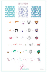 Kawaii (CjS-254) - Clear Jelly Stamping Plate